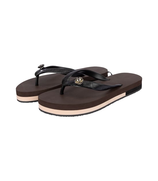Mondriaan Switch Mid Heel Flip Flop koffie - Image 3