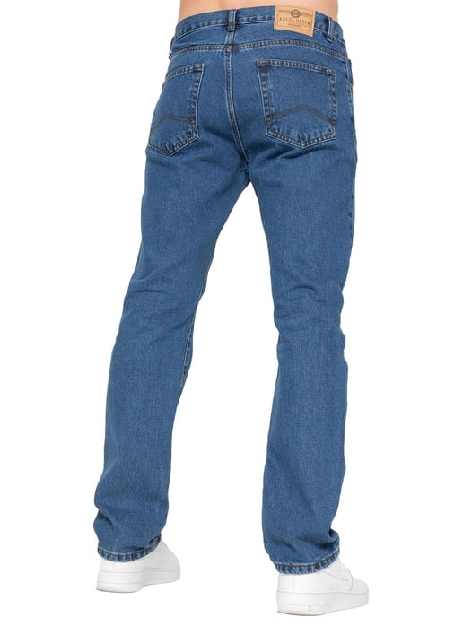 Kruze | Heren Straight Leg Denim Jeans - Image 3