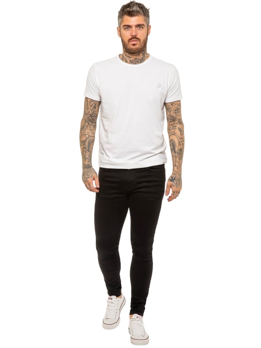 Enzo heren skinny super stretch denim jeans - Image 5