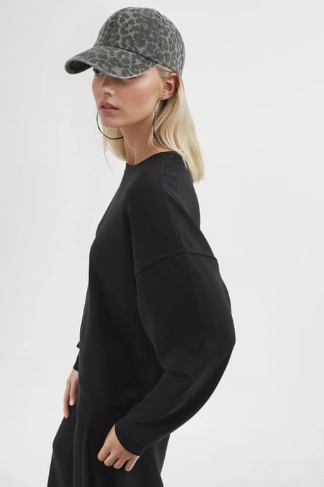 Relaxed Fit Crew Neck Modal Sweatshirt - Image 4