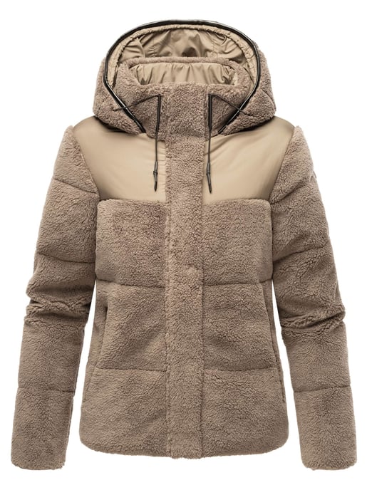 Marikoo dames teddy puffer jas met capuchon – model Kaguraa - Image 2