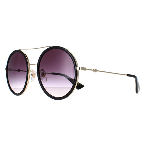 Gucci Zonnebril GG0061S 001 Zwart Goudgrijs Verloop - Image 2
