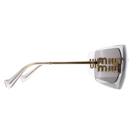 Miu Miu MU54YS 5AK30B gouden lichtgrijze zonnebril - Image 4