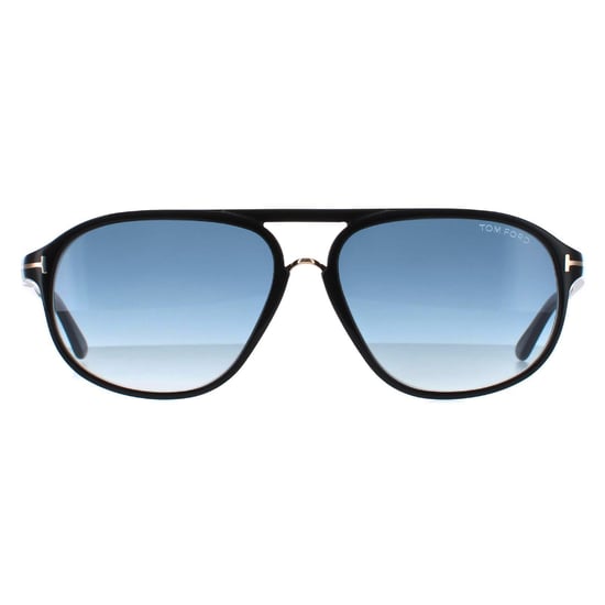 Tom Ford Zonnebril 0447 Jacob 01p Glanzend Zwart Groenverloop - Image 1