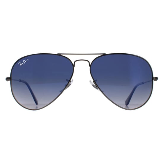 Ray-Ban Zonnebril Aviator 3025 Gunmetal Gepolariseerd Blauw Verloop Grijs 004/78 58mm - Image 1