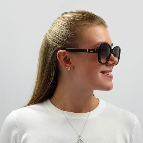 Gucci Vlinder Dames Havana Bruin Gradient Zonnebril - Image 5