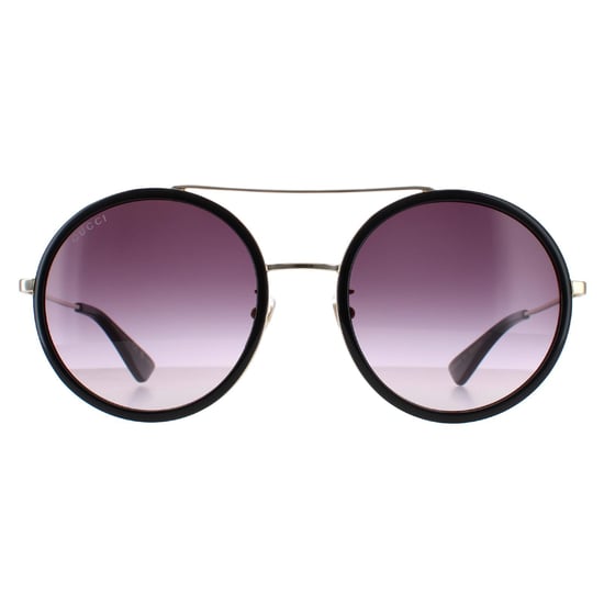 Gucci Zonnebril GG0061S 001 Zwart Goudgrijs Verloop - Image 1