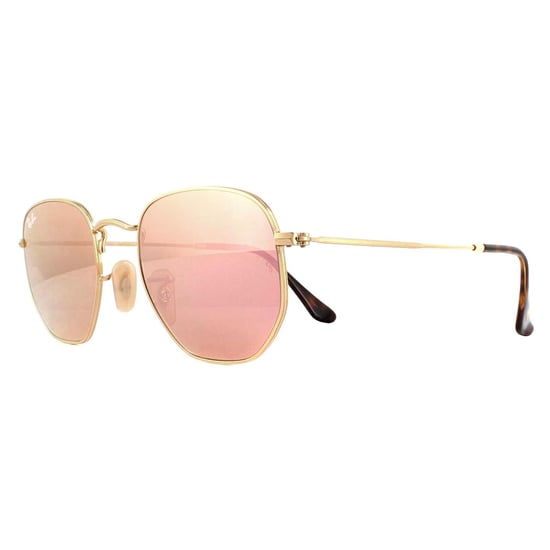 Ray-Ban Zonnebril Hexagonal 3548N 001/Z2 Goud Koperen Flash Mirror - Image 2