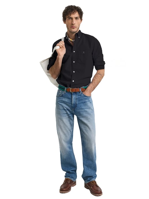 Enzo heren Regular Fit Oxford overhemd - Image 5