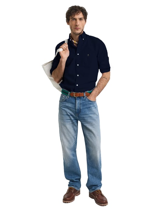 Enzo heren Regular Fit Oxford overhemd - Image 5