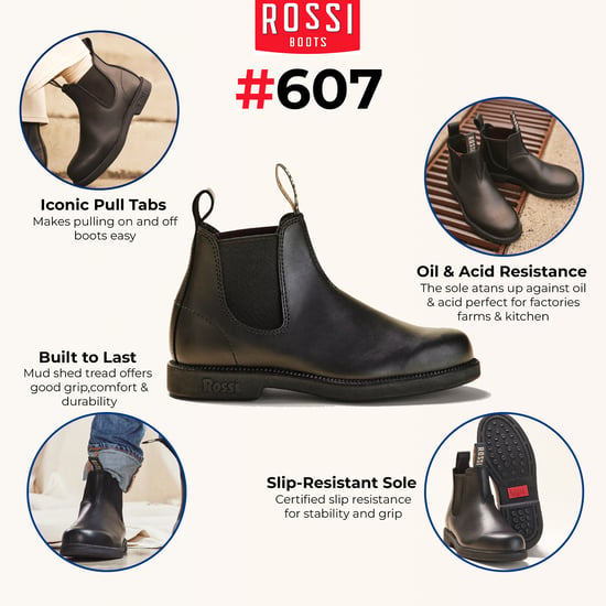 Rossi 607 Booma Zwarte Leren Chelsea Boots - Image 2