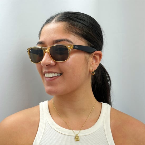 Ray-ban rechthoek unisex honing kristal bruin gepolariseerde zonnebril nieuwe wayfarer rb2132 - Image 5