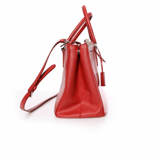 Prada, Galleria handtas in rood saffiano leer. - Image 5