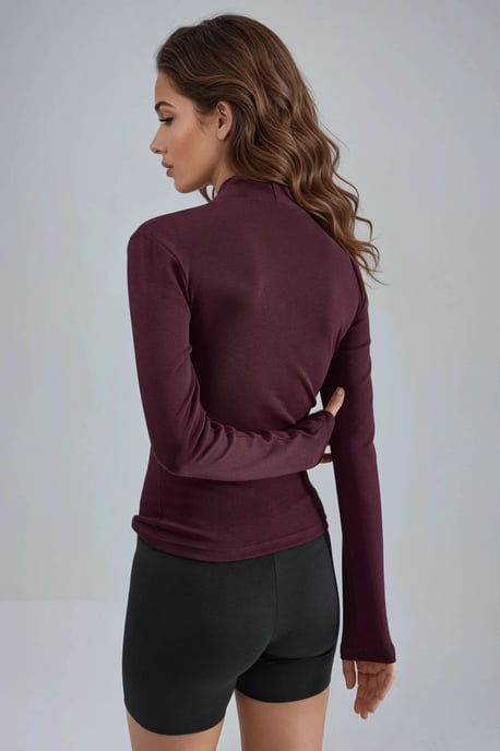 Slim Fit V-Hals Lange Mouwen Blouse - Image 3