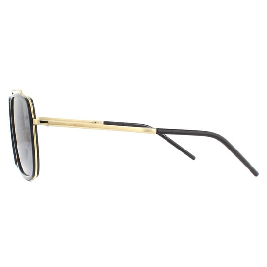 DOLCE & GABBANA Zonnebril DG2220 02/81 Goud En Zwart Bruin Verloop Gepolariseerd - Image 3