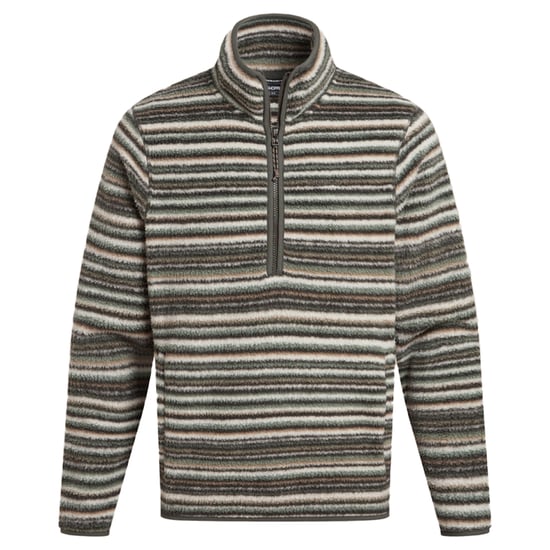Craghoppers Heren Tatton II Contrast Gestreept Fleece Top (Bosgroen) - Image 2