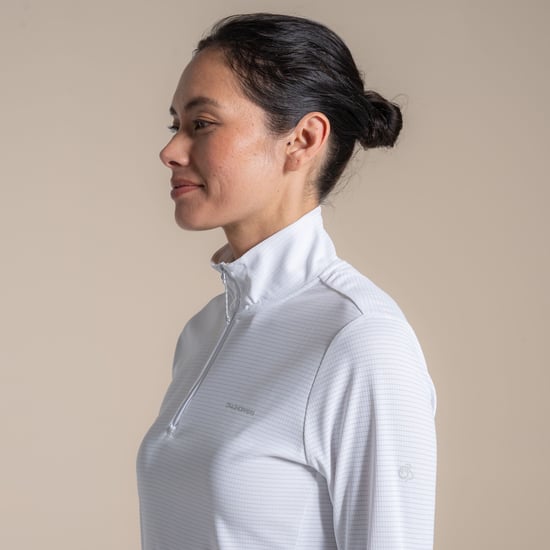 Craghoppers Dames Thornbury Nosilife Korte Mouwen Golf Polo Shirt (Wit) - Image 4