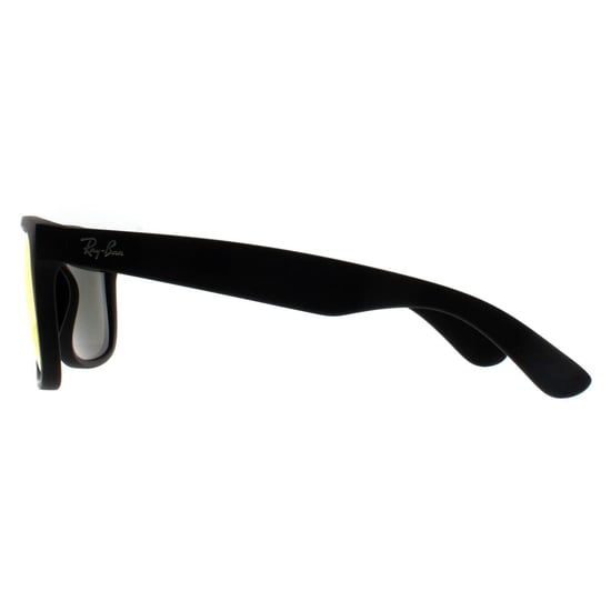 Ray-Ban Zonnebril Justin 4165 622/6Q Rubber Zwart Rode Spiegel - Image 3