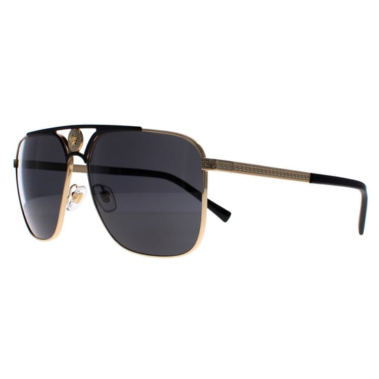 Versace VE2238 143687 gouden en matzwarte donkergrijze zonnebril - Image 2