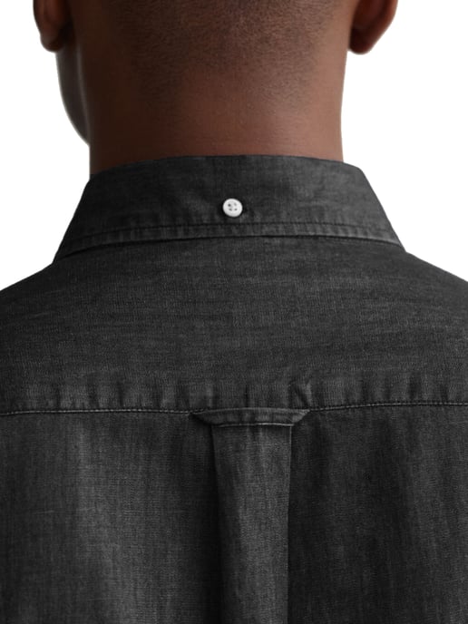Enzo Heren Regular Fit Denim Overhemd - Image 4