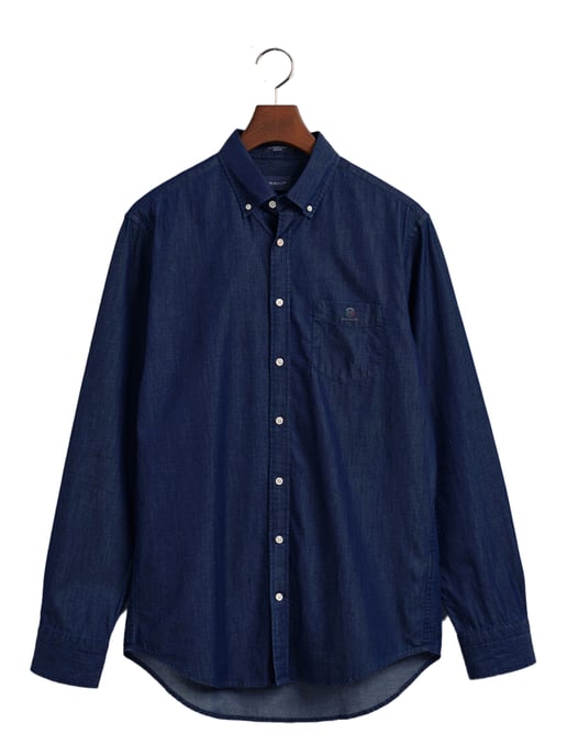 Enzo | Heren Regular Fit Denim Overhemd - Image 6