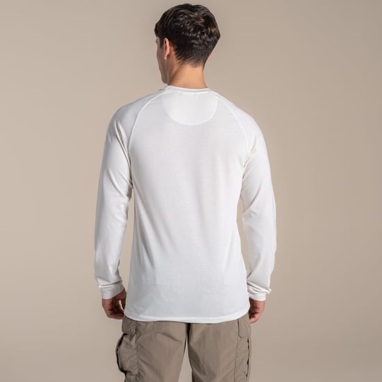 Craghoppers Heren Nour Nosilife T-shirt met lange mouwen (Wit zeil) - Image 3