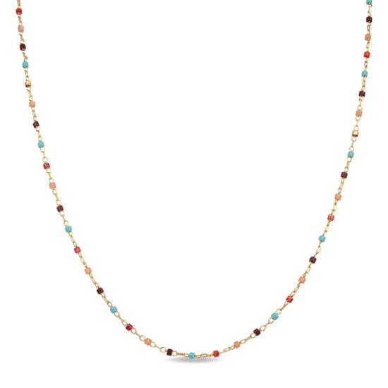 Luxenter Multicolour Hydrothermale Kwarts collier afgewerkt in 18K geelgoud - Nespo - Image 1