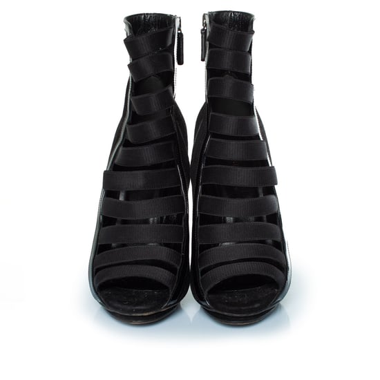 Gucci Olimpia sandalen van lakleer en suède bandjes - Image 4
