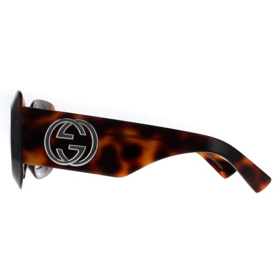 Gucci Vierkant Dames Havana met Zilver Bruin GG1695S - Image 3