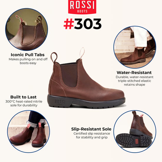 Rossi 303 Endura Redwood Bruine Leren Chelsea Laarzen - Image 2