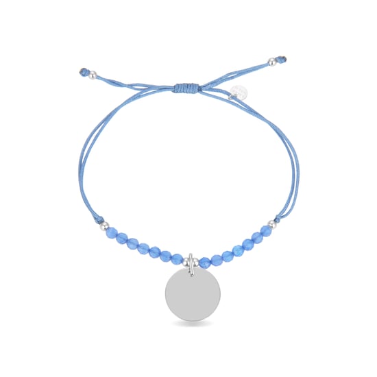 Luxenter mi sol armband in 925 sterling zilver en blauwe agaat met gerhodineerde afwerking - Image 3