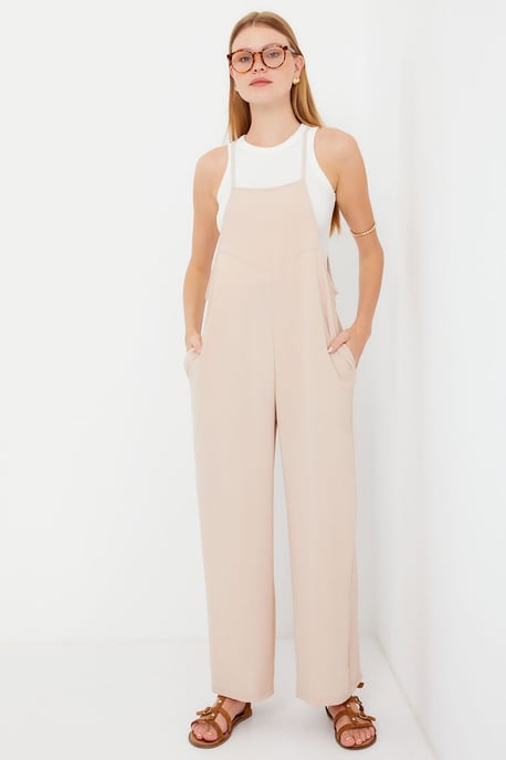 Ontspannen Pasvorm Wijd Pijpen Jumpsuit met Vierkante Kraag - Image 2