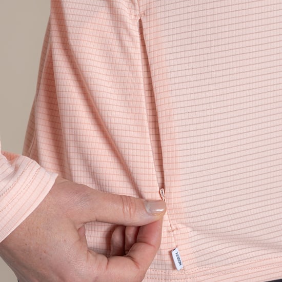 Craghoppers Dames/Dames Nosilife Half Zip Top (Sherbet) - Image 5