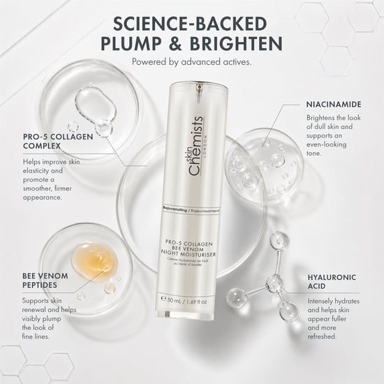 skinChemists Anti-aging Pro-5 collageen nachtcrème met bijengif 50 ml - Image 3
