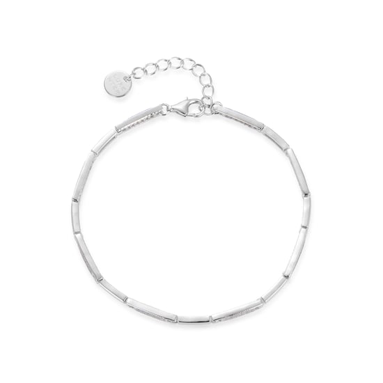 Luxenter armband, kinusi in 925 sterling zilver en gerhodineerde glanzende zirkonia - Image 3