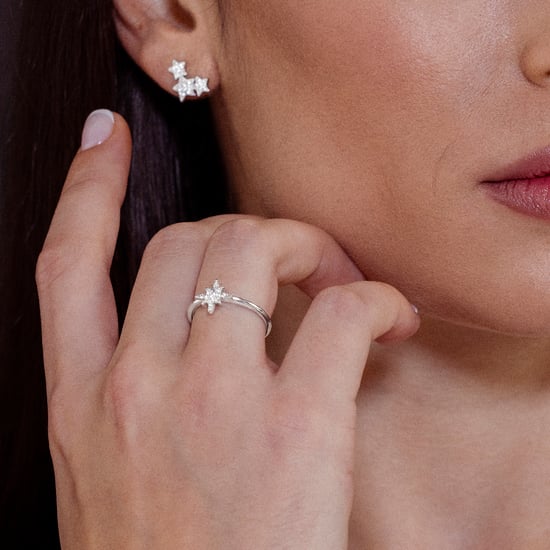 Luxenter ring met gerhodineerde briljant zirkonia - Kimsel - Image 3