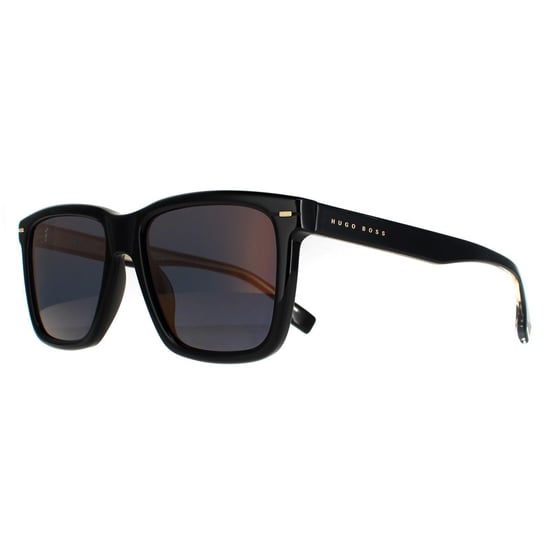 Hugo Boss Square Mens Black Brown Gold Mirrored Boss 1317/S - Image 2