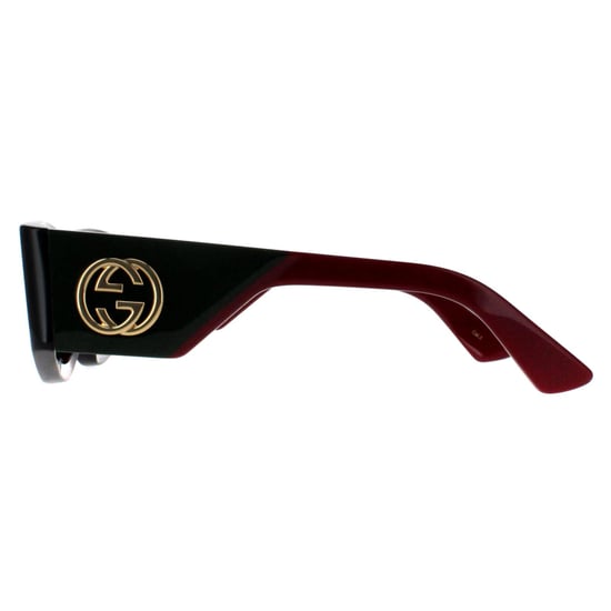 Gucci Rechthoek Dames Havana met Groen en Rood Groen GG1664S - Image 3