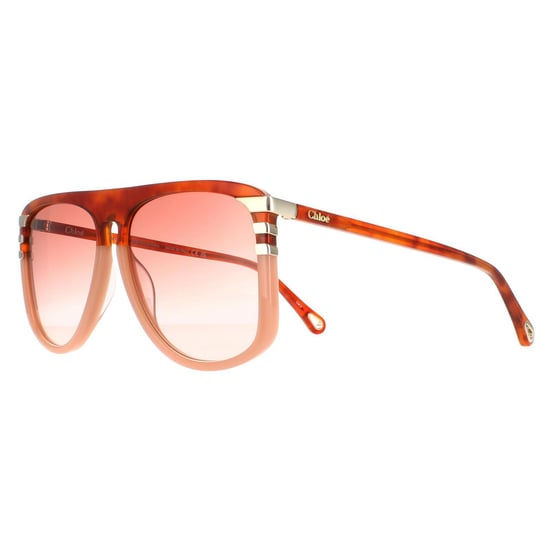Chloe Aviator Dames Shiny Blonde Havana Oranje gradiënt CH0104S - Image 2