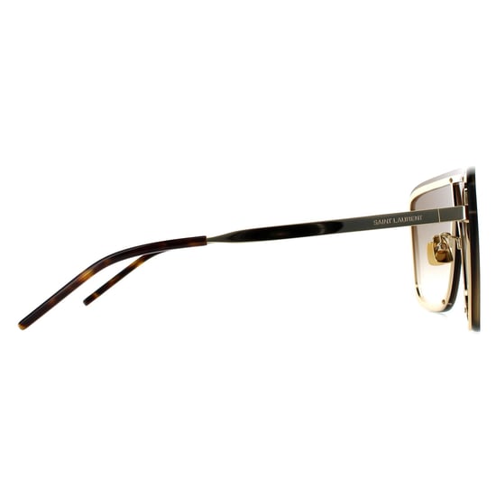 Saint Laurent zonnebril SL 364 Mask 006 Gold Brown Gradiënt - Image 4