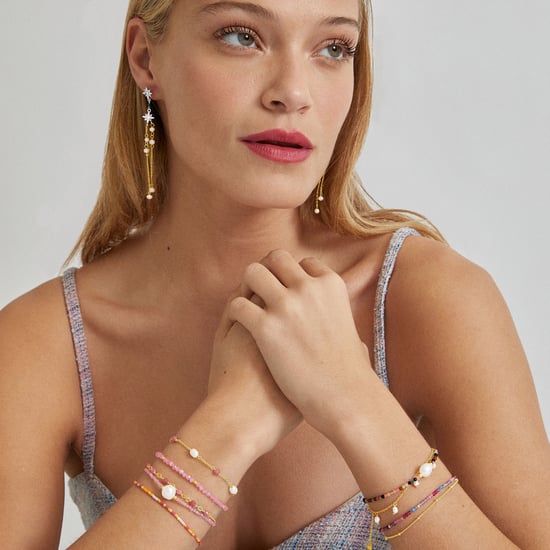 Luxenter armband, metalen legering ekhao en roze toermalijn 18K vergulde afwerking - Image 2