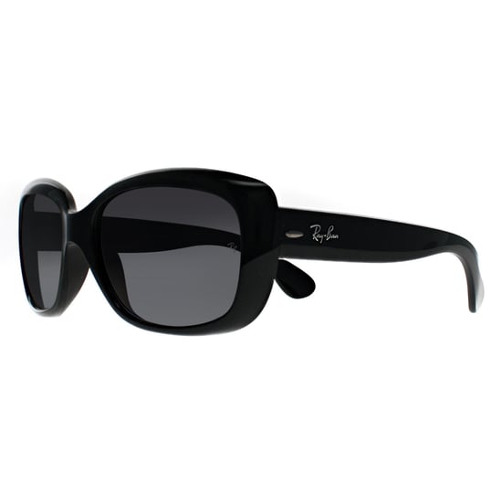 Ray-Ban Zonnebril Jackie OHH 4101 601/T3 Glanzende Zwarte Grijze Verloop Gepolariseerd - Image 2