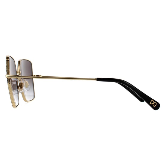 Dolce & Gabbana zonnebril DG2242 13348G Zwart goud zwart grijze gradiënt - Image 3