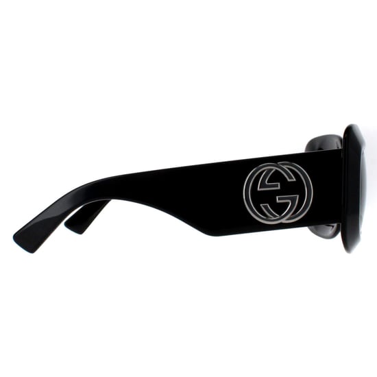 Gucci vierkant dames zwart met zilvergrijs GG1695S - Image 4