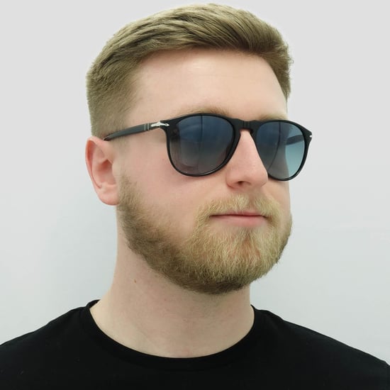 PERSOL Zonnebril 9649 95/Q8 Zwart Blauw Verloop - Image 5