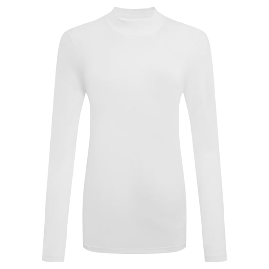 Craghoppers Dames/Dames Nosilife Mock Neck Golf T-shirt met lange mouwen (Wit) - Image 2
