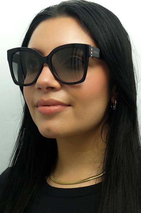 Gucci zonneBril GG0459S 001 Zwart grijze gradiënt - Image 5