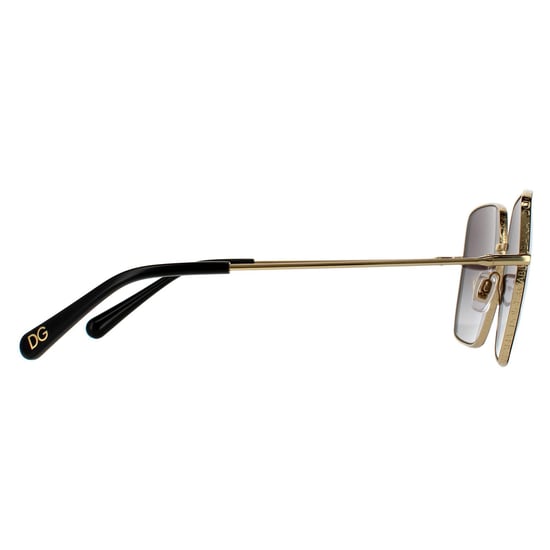 Dolce & Gabbana zonnebril DG2242 13348G Zwart goud zwart grijze gradiënt - Image 4