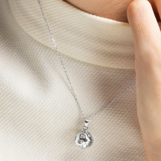 Luxeketting, 925 sterling zilver, gerhodineerd yedia - Image 3