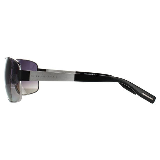 Hugo Boss Wrap Mens Ruthenium grijze gradiënt gepolariseerde zonnebril - Image 3